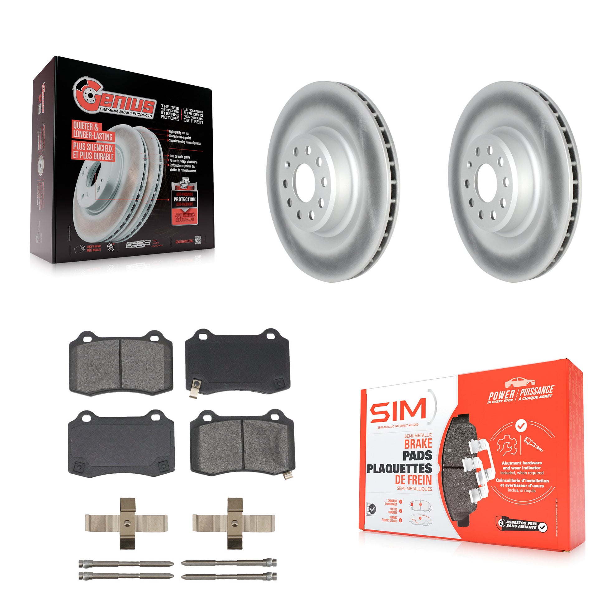 Transit Auto KGS-102319 Disc Brake Kit for 2016 Tesla S - Rear