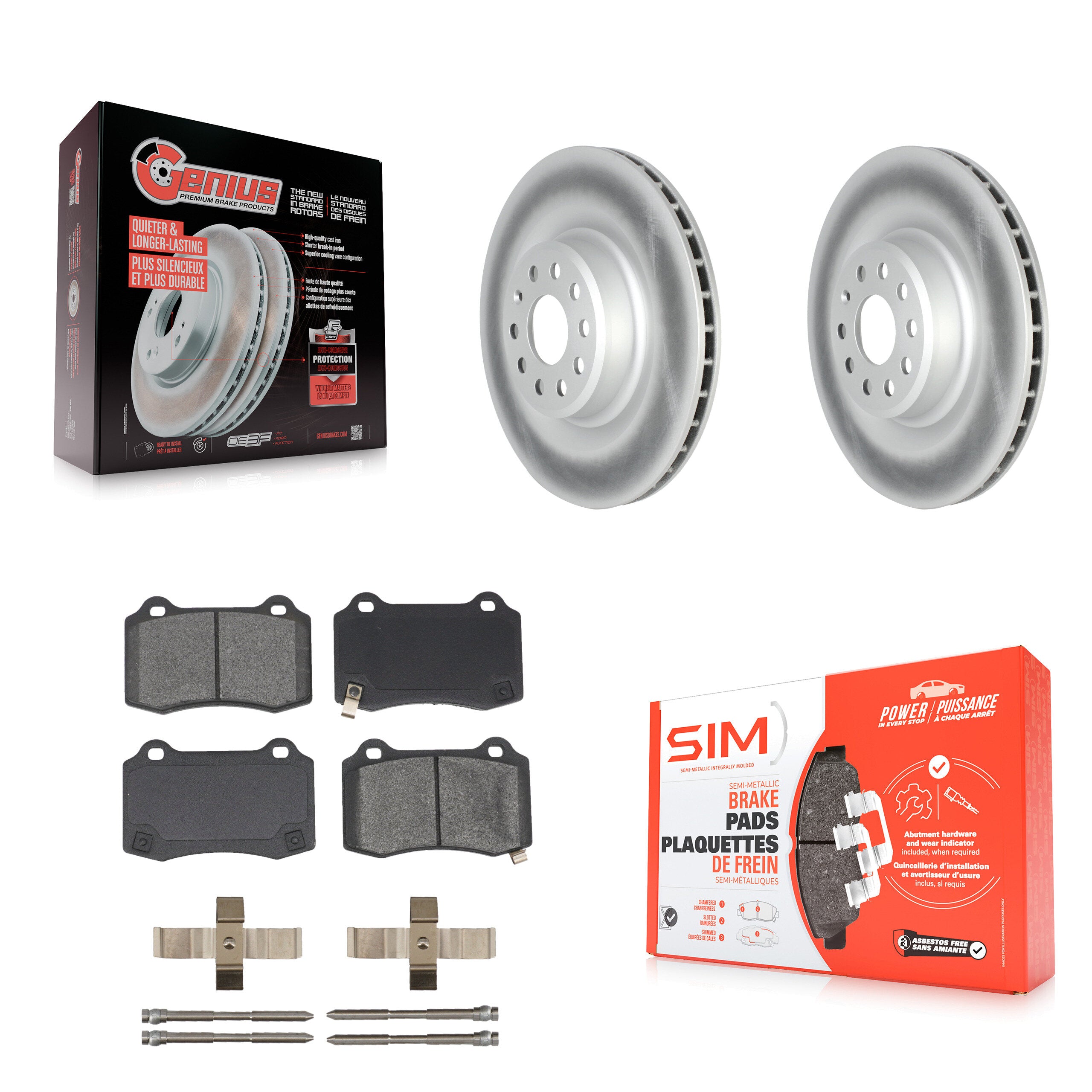 Transit Auto KGS-102319 Disc Brake Kit for 2016 Tesla S - Rear