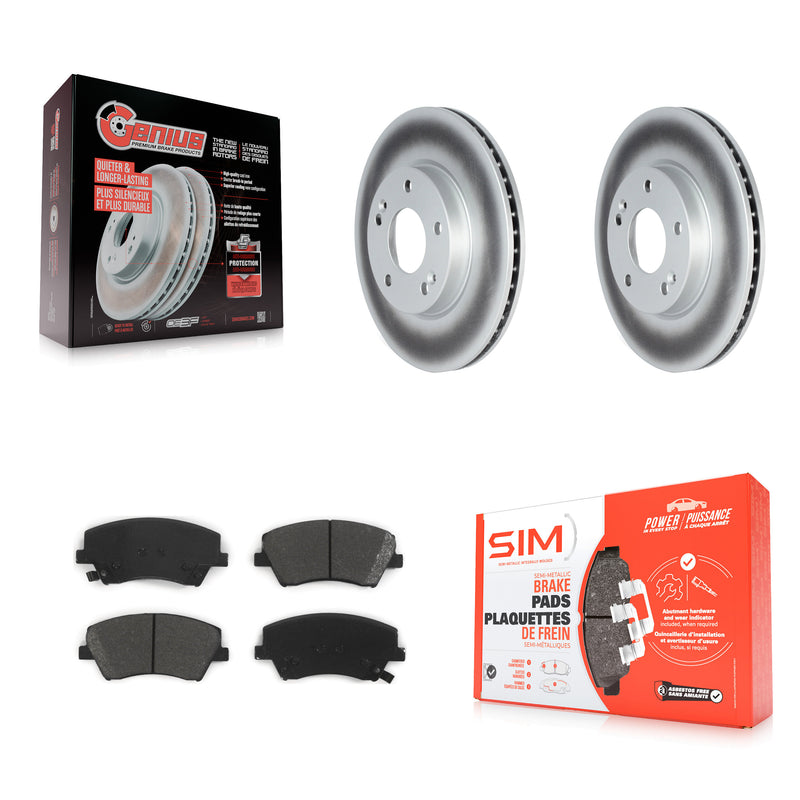 Transit Auto KGS-102328 Disc Brake Kit for 2017-2022 Hyundai Ioniq, Kia Niro - Front