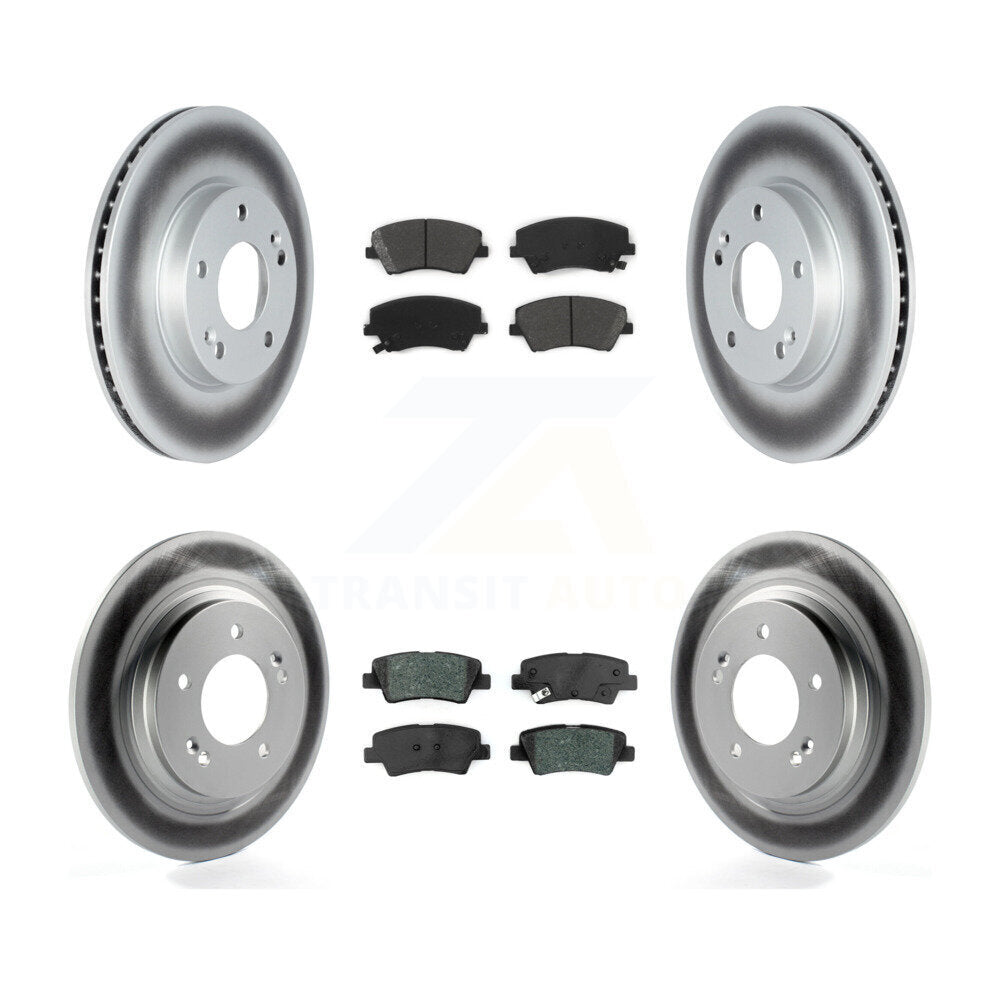 Transit Auto KGS-102338 Disc Brake Kit for 2017-2019 Kia Niro, Hyundai Ioniq - Front and Rear