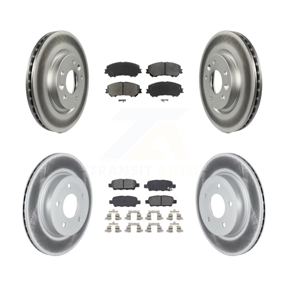 Transit Auto KGS-102365 Disc Brake Kit for 2017-2019 Nissan Rogue Sport, Nissan Qashqai - Front and Rear