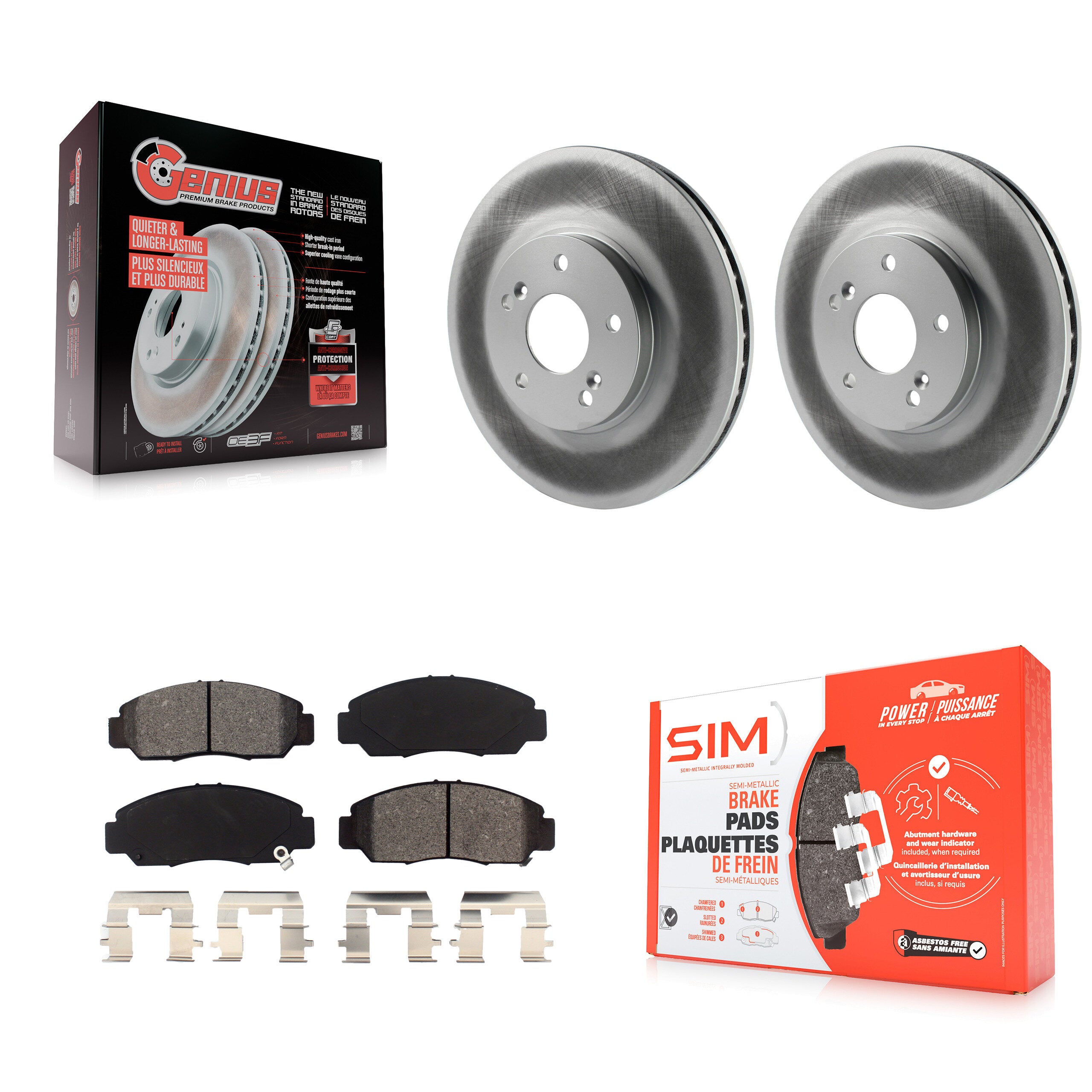 Transit Auto KGS-102382 Disc Brake Kit for 2005-2007 Honda Accord - Front