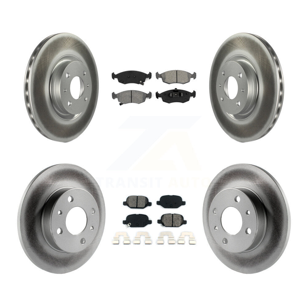 Transit Auto KGS-102426 Disc Brake Kit for 2018-2019 Fiat 500 - Front and Rear