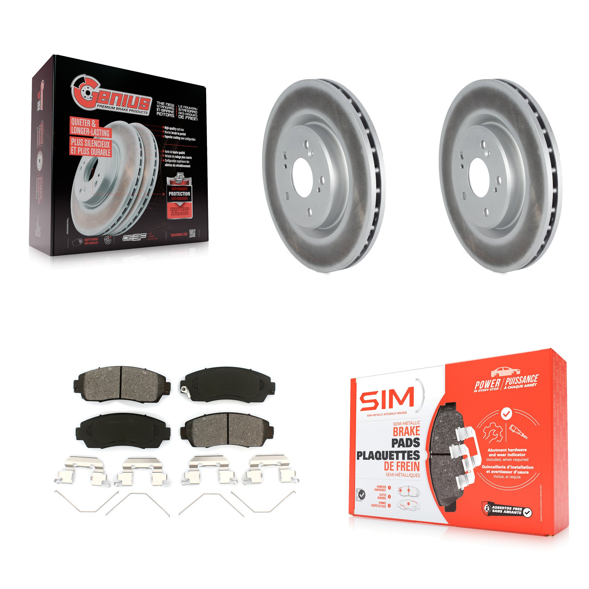 Transit Auto KGS-102434 Disc Brake Kit for 2019-2024 Acura RDX - Front