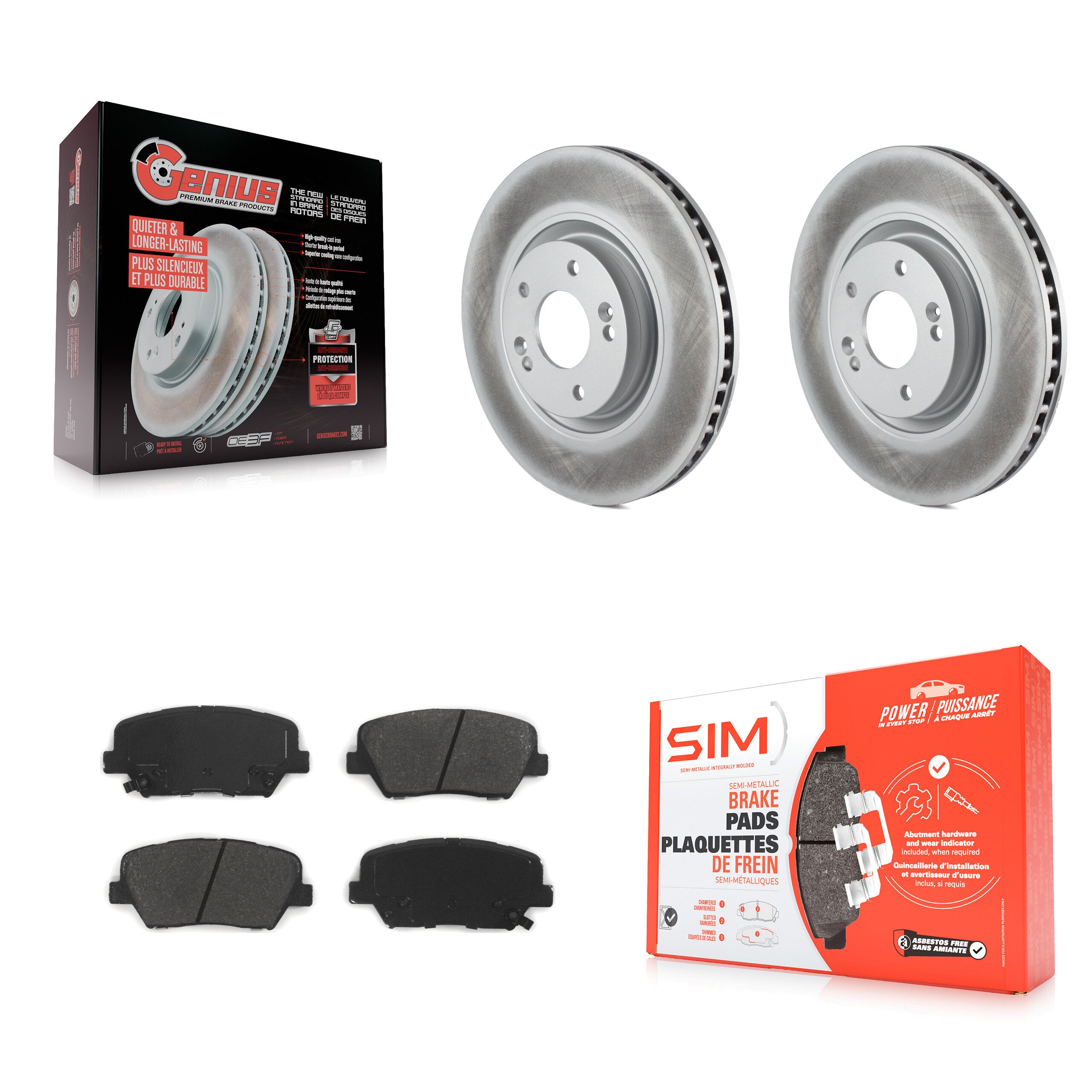 Transit Auto KGS-102453 Disc Brake Kit for 2019-2022 Hyundai Nexo - Front