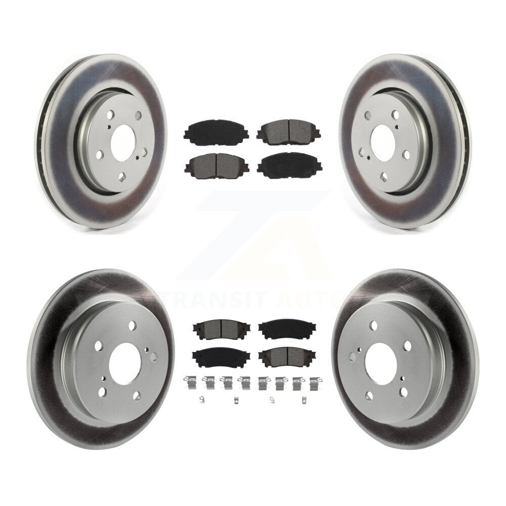 Transit Auto KGS-102456 Disc Brake Kit for 2019 Toyota C-HR - Front and Rear