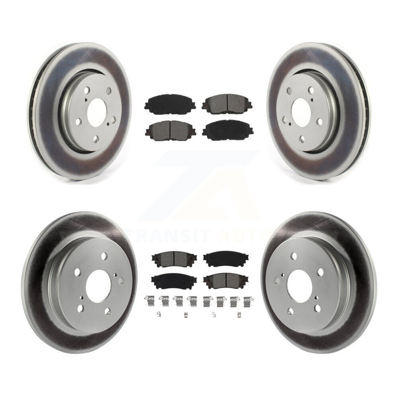 Transit Auto KGS-102456 Disc Brake Kit for 2019 Toyota C-HR - Front and Rear
