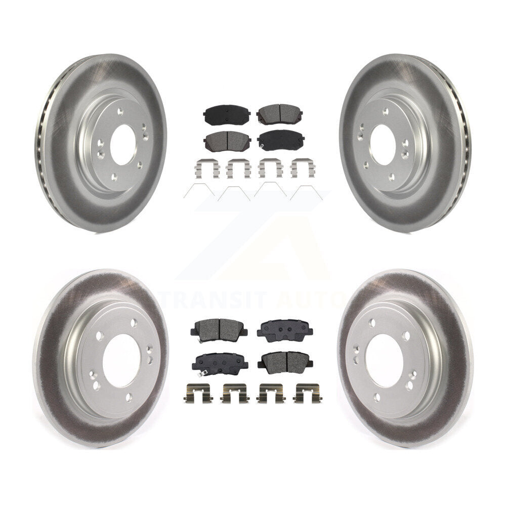 Transit Auto KGS-102458 Disc Brake Kit for 2019-2023 Kia Forte, Kia Forte5, Hyundai Veloster - Front and Rear