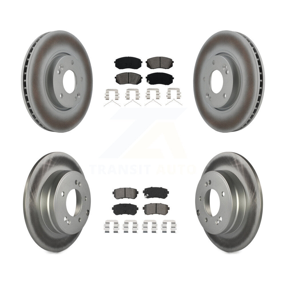Transit Auto KGS-102459 Disc Brake Kit for 2016 Hyundai Sonata - Front and Rear