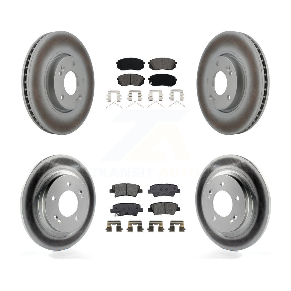 Transit Auto KGS-102460 Disc Brake Kit for 2016 Hyundai Sonata - Front and Rear