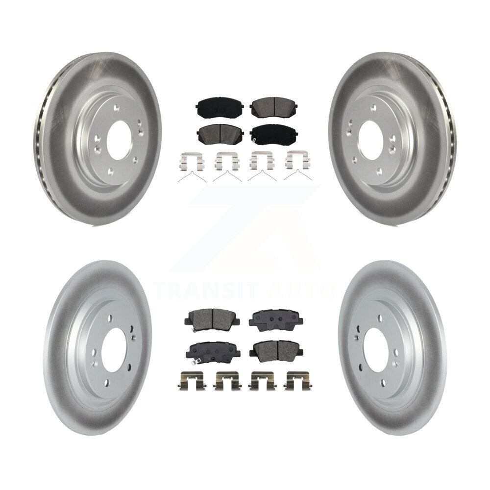 Transit Auto KGS-102461 Disc Brake Kit for 2019-2023 Hyundai Kona Electric, Kia Niro EV - Front and Rear