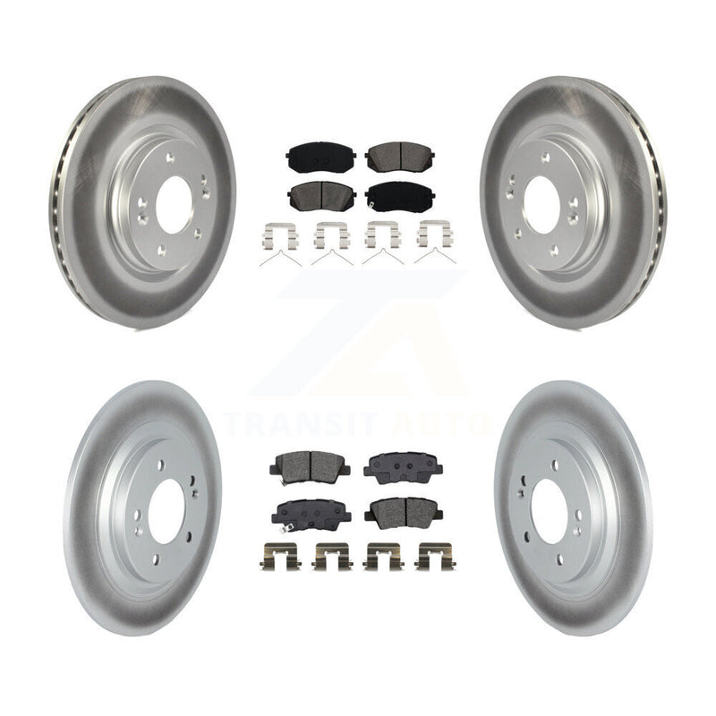 Transit Auto KGS-102461 Disc Brake Kit for 2019-2023 Hyundai Kona Electric, Kia Niro EV - Front and Rear