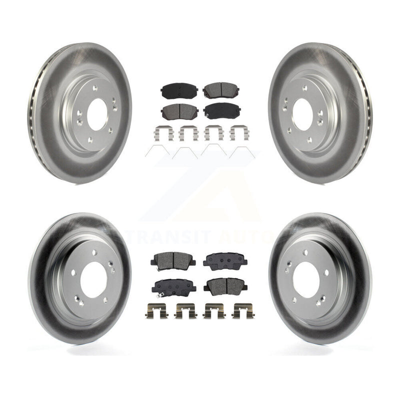 Transit Auto KGS-102463 Disc Brake Kit for 2018-2022 Kia Forte5, Hyundai Elantra GT - Front and Rear