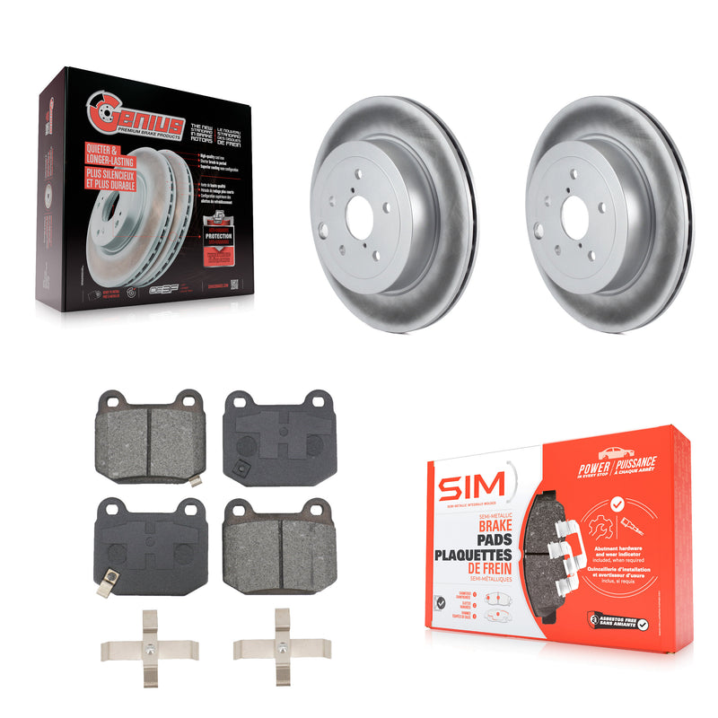 Transit Auto KGS-102487 Disc Brake Kit for 2008-2017 Subaru WRX STI, Subaru Impreza - Rear
