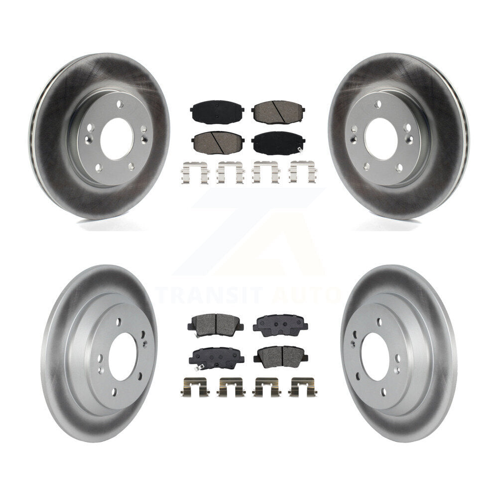 Transit Auto KGS-102489 Disc Brake Kit for 2022 Hyundai Kona - Front and Rear