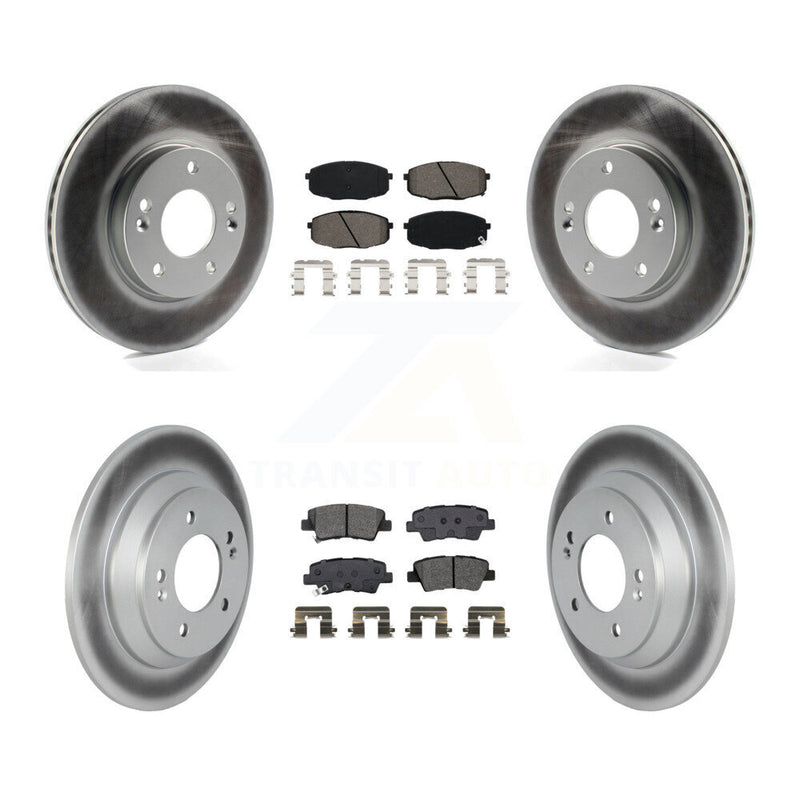 Transit Auto KGS-102489 Disc Brake Kit for 2022 Hyundai Kona - Front and Rear