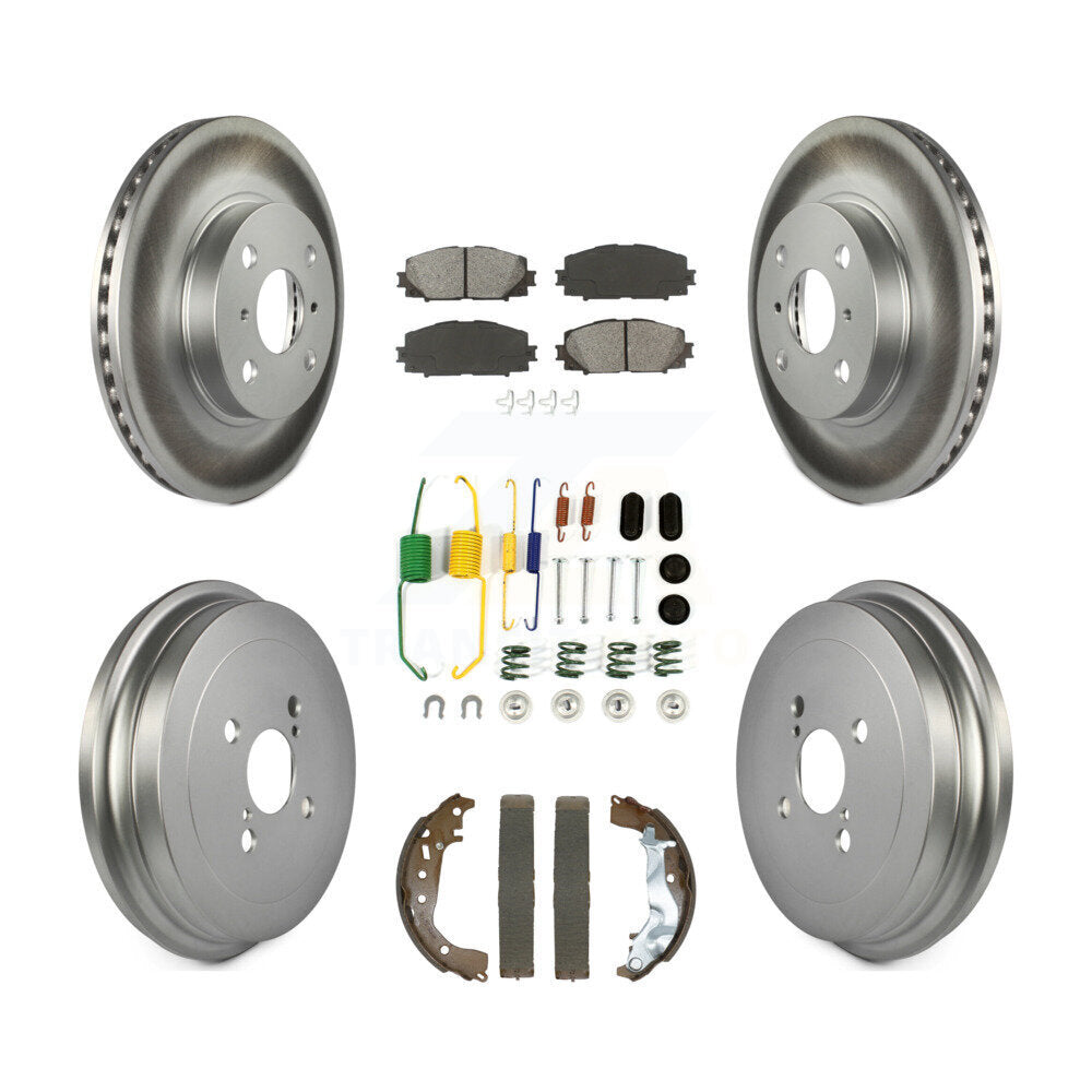 Transit Auto KGS-102501 Disc Brake Kit for 2014-2018 Toyota Yaris - Front and Rear