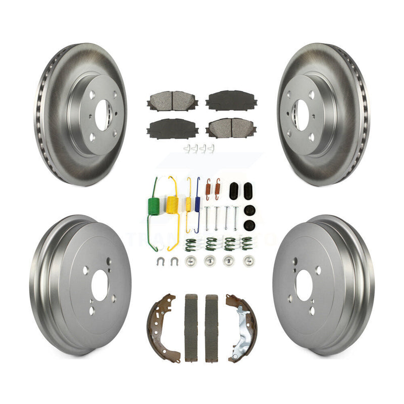 Transit Auto KGS-102501 Disc Brake Kit for 2014-2018 Toyota Yaris - Front and Rear
