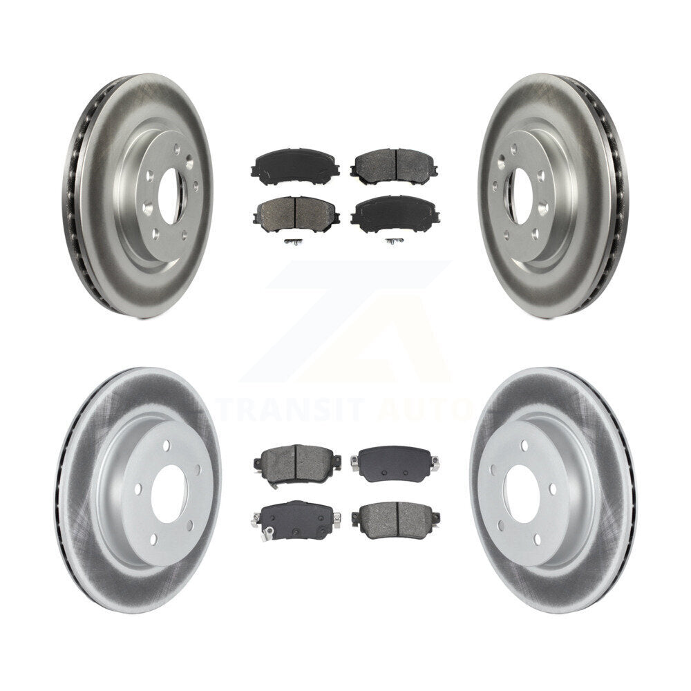 Transit Auto KGS-102526 Disc Brake Kit for 2019-2023 Nissan Rogue, Nissan Rogue Sport, Nissan Qashqai - Front and Rear
