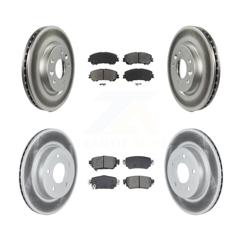 Transit Auto KGS-102526 Disc Brake Kit for 2019-2023 Nissan Rogue, Nissan Rogue Sport, Nissan Qashqai - Front and Rear