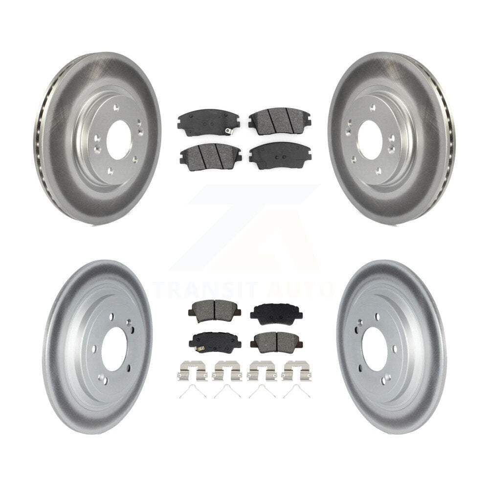 Transit Auto KGS-102532 Disc Brake Kit for 2017-2022 Hyundai Tucson, Kia Sportage - Front and Rear