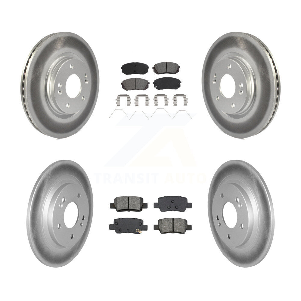 Transit Auto KGS-102539 Disc Brake Kit for 2021-2024 Kia Seltos - Front and Rear