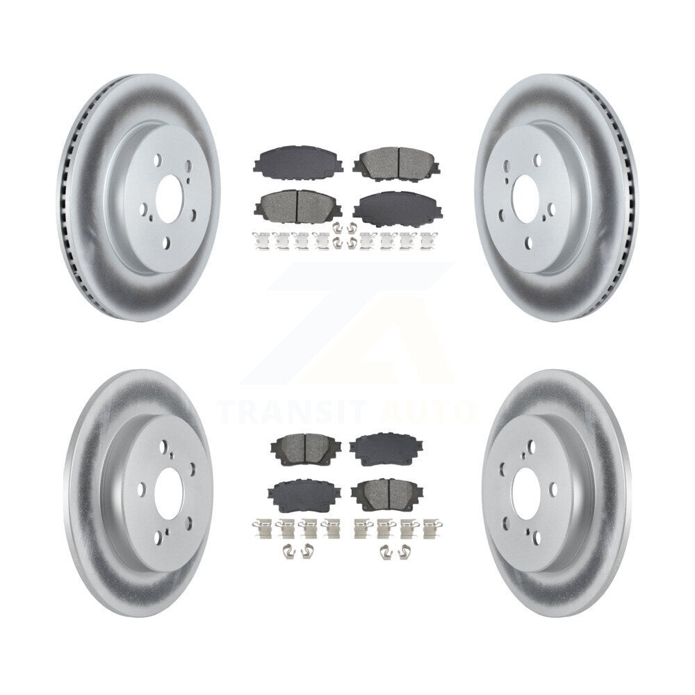 Transit Auto KGS-102555 Disc Brake Kit for 2019-2024 Toyota Corolla - Front and Rear