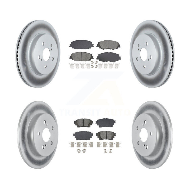 Transit Auto KGS-102555 Disc Brake Kit for 2019-2024 Toyota Corolla - Front and Rear