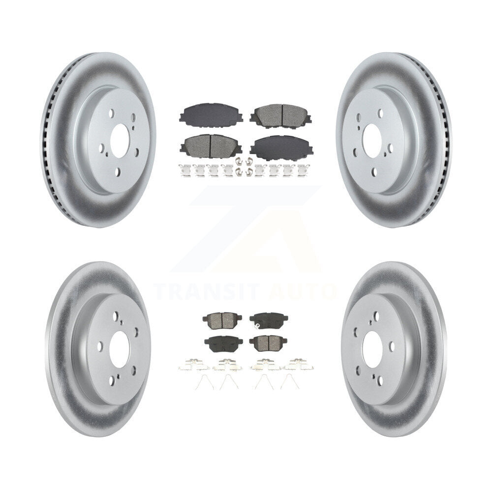 Transit Auto KGS-102556 Disc Brake Kit for 2019 Toyota Corolla - Front and Rear