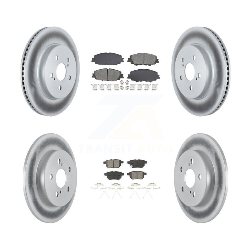 Transit Auto KGS-102556 Disc Brake Kit for 2019 Toyota Corolla - Front and Rear