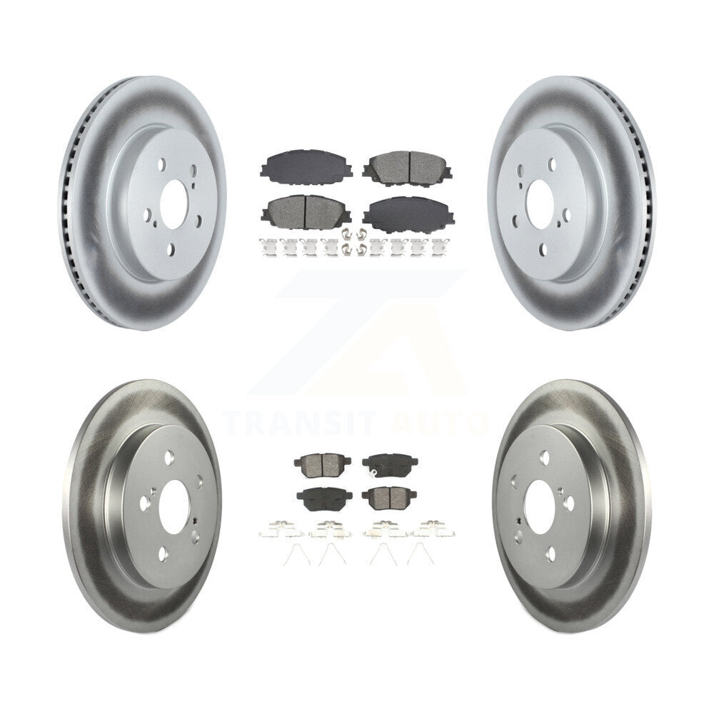 Transit Auto KGS-102558 Disc Brake Kit for 2020-2022 Toyota Corolla, Toyota Prius Prime - Front and Rear