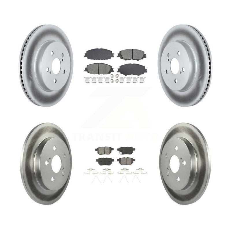 Transit Auto KGS-102558 Disc Brake Kit for 2020-2022 Toyota Corolla, Toyota Prius Prime - Front and Rear