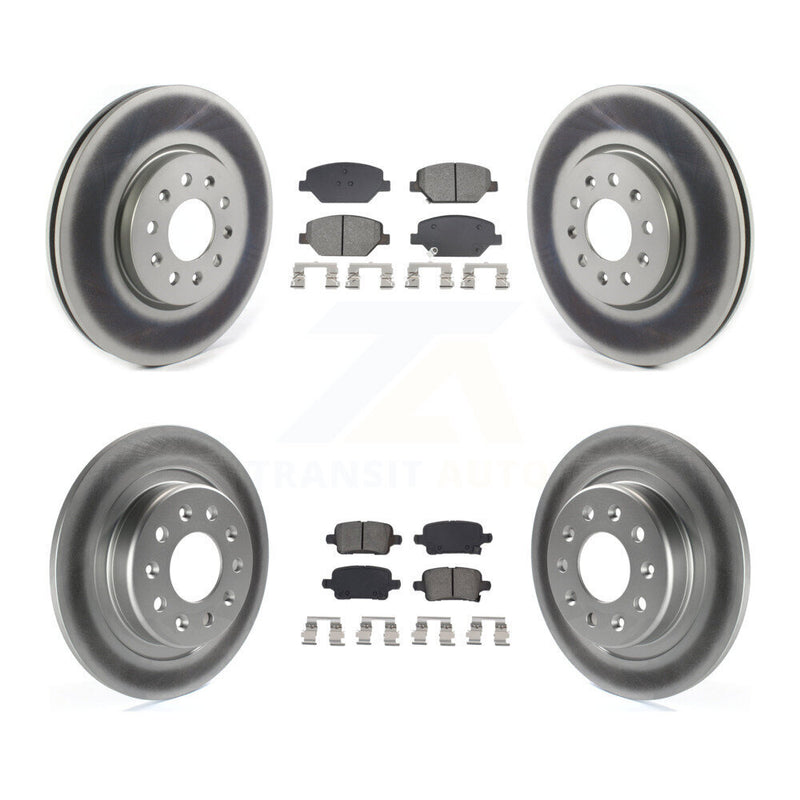 Transit Auto KGS-102571 Disc Brake Kit for 2017-2020 Buick Regal TourX, Chevrolet Equinox and More - Front and Rear