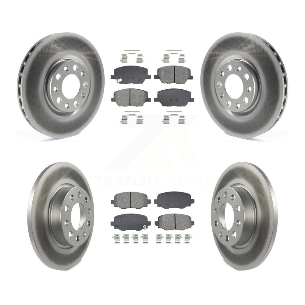 Transit Auto KGS-102574 Disc Brake Kit for 2015-2022 Fiat 500X, Jeep Renegade - Front and Rear