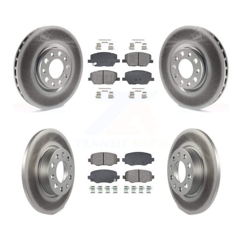 Transit Auto KGS-102574 Disc Brake Kit for 2015-2022 Fiat 500X, Jeep Renegade - Front and Rear