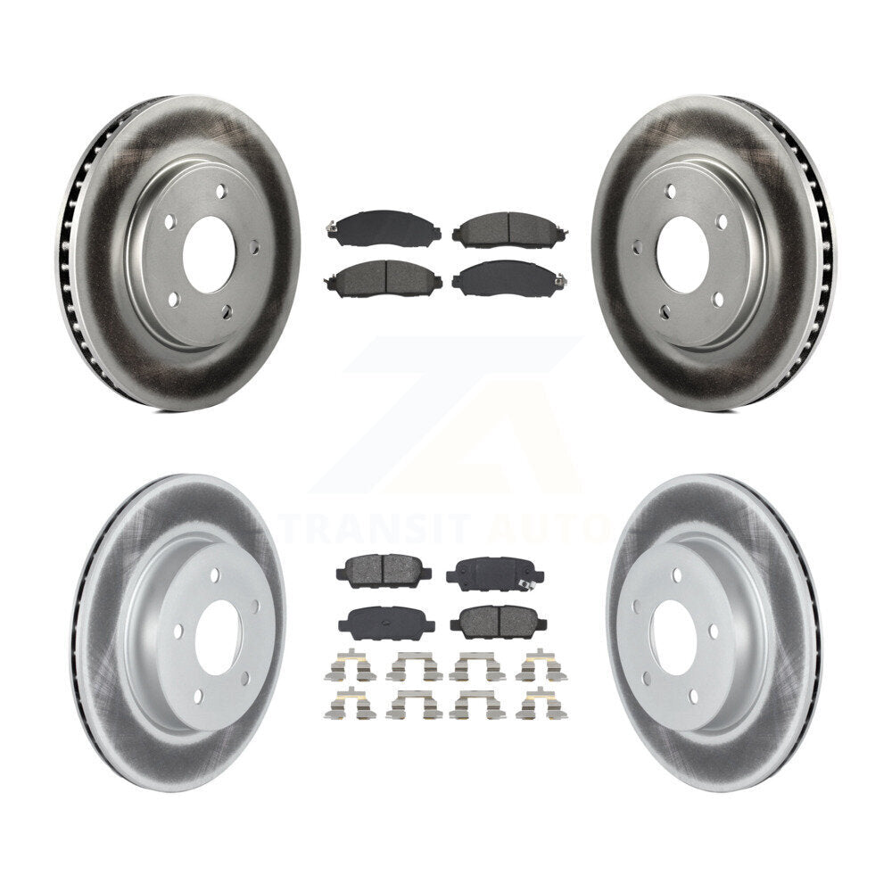 Transit Auto KGS-102599 Disc Brake Kit for 2018 Nissan LEAF - Front and Rear