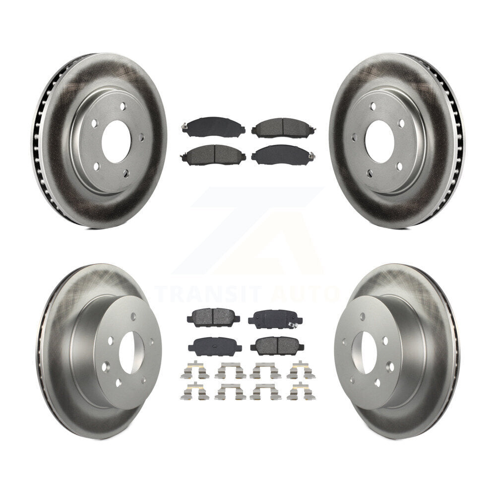 Transit Auto KGS-102600 Disc Brake Kit for 2018-2022 Nissan LEAF - Front and Rear