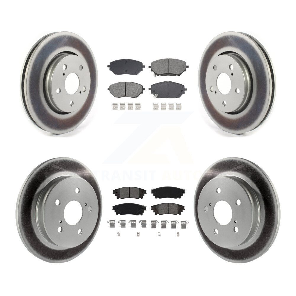 Transit Auto KGS-102601 Disc Brake Kit for 2018 Toyota C-HR - Front and Rear