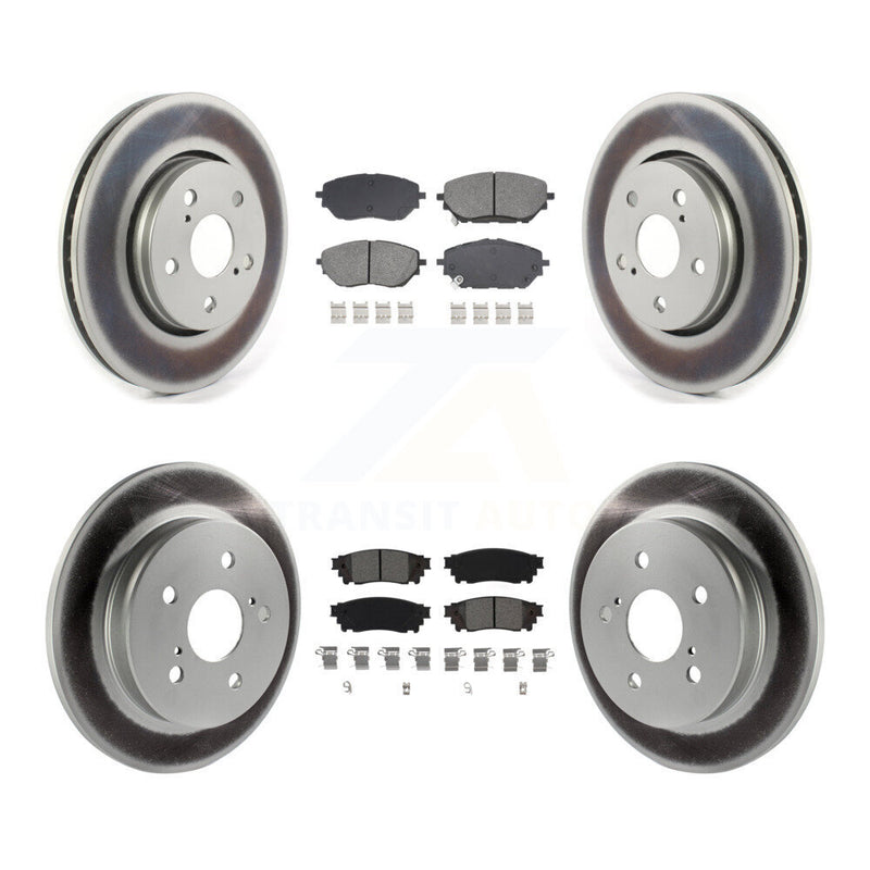 Transit Auto KGS-102601 Disc Brake Kit for 2018 Toyota C-HR - Front and Rear