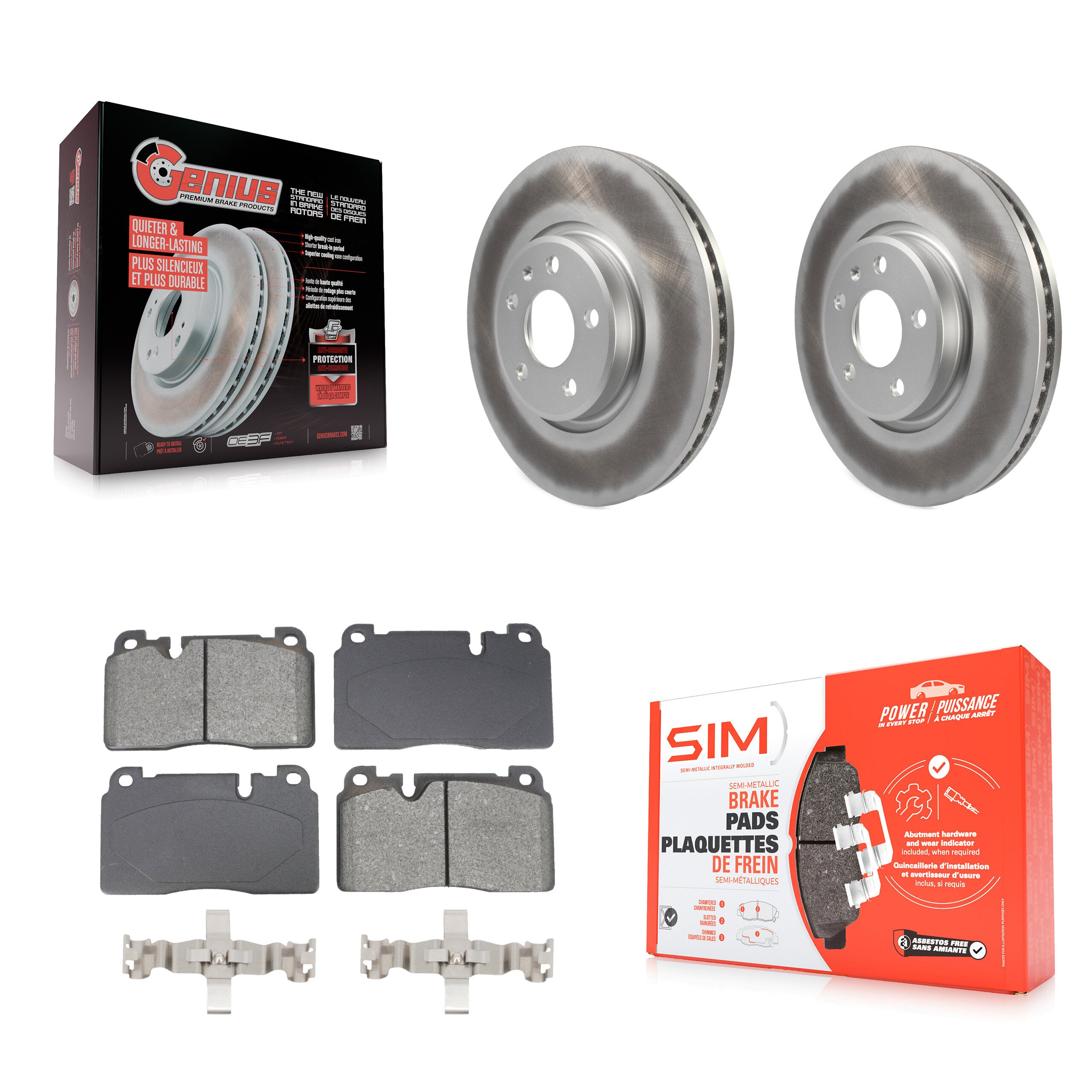 Transit Auto KGS-102626 Disc Brake Kit for 2013-2017 Audi Q5 - Front