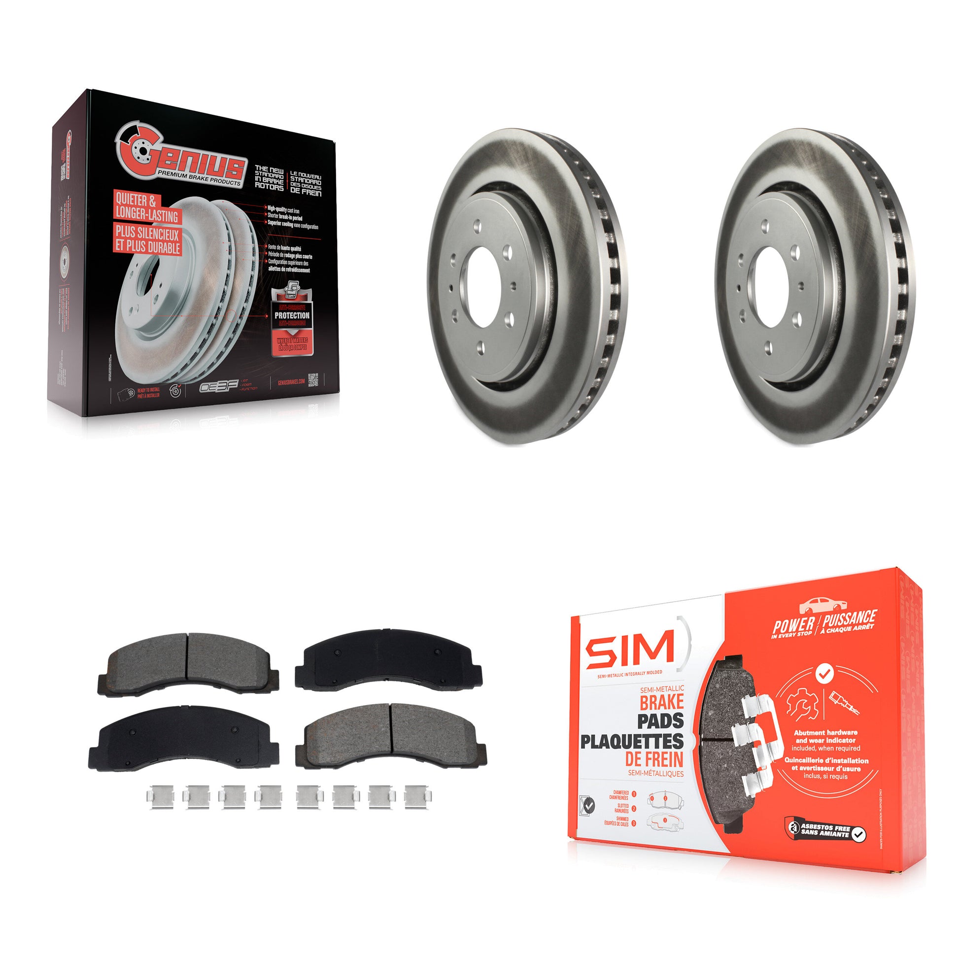 Transit Auto KGS-102631 Disc Brake Kit for 2018-2021 Ford Expedition, Ford F-150, Lincoln Navigator - Front