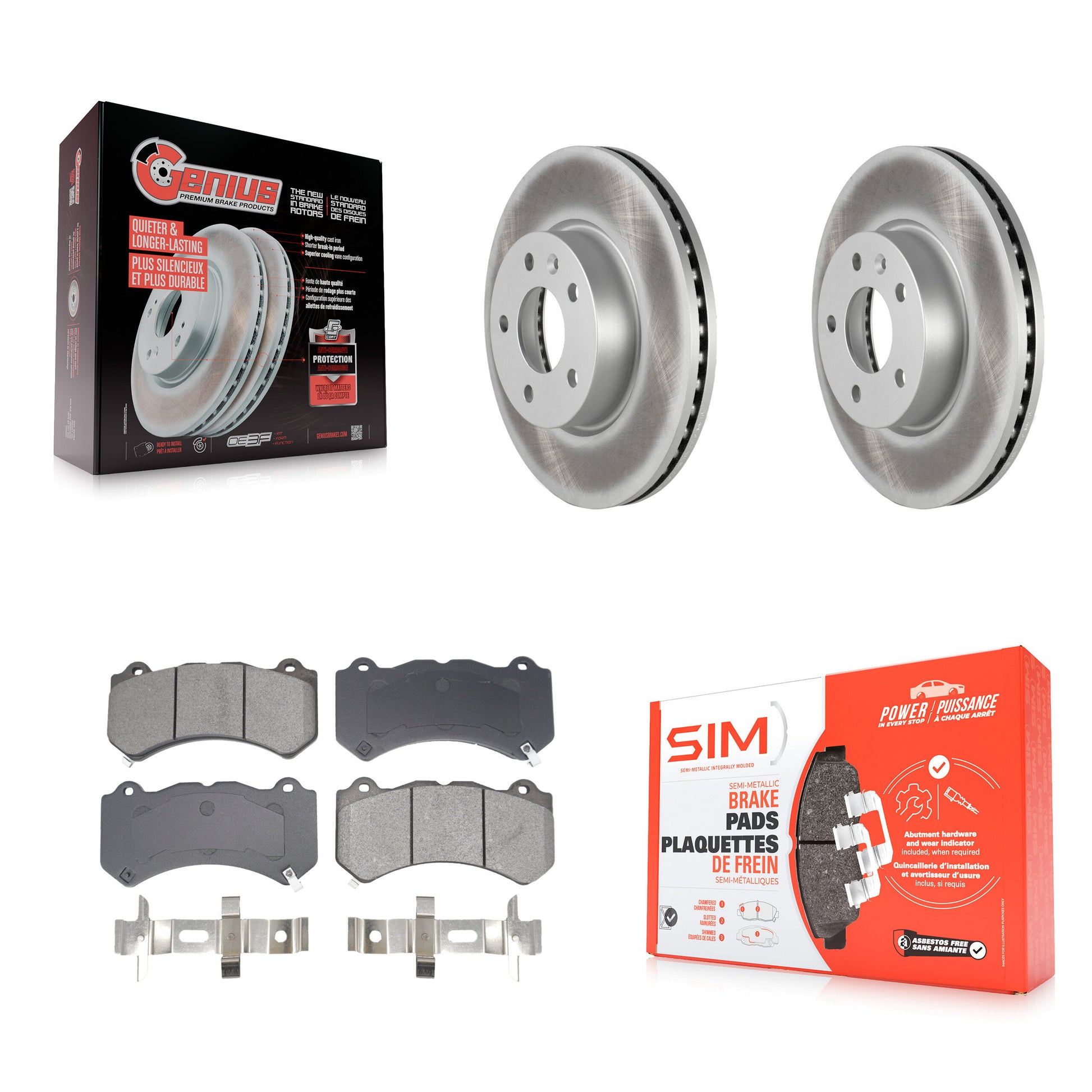 Transit Auto KGS-102635 Disc Brake Kit for 2017 Cadillac ATS - Front