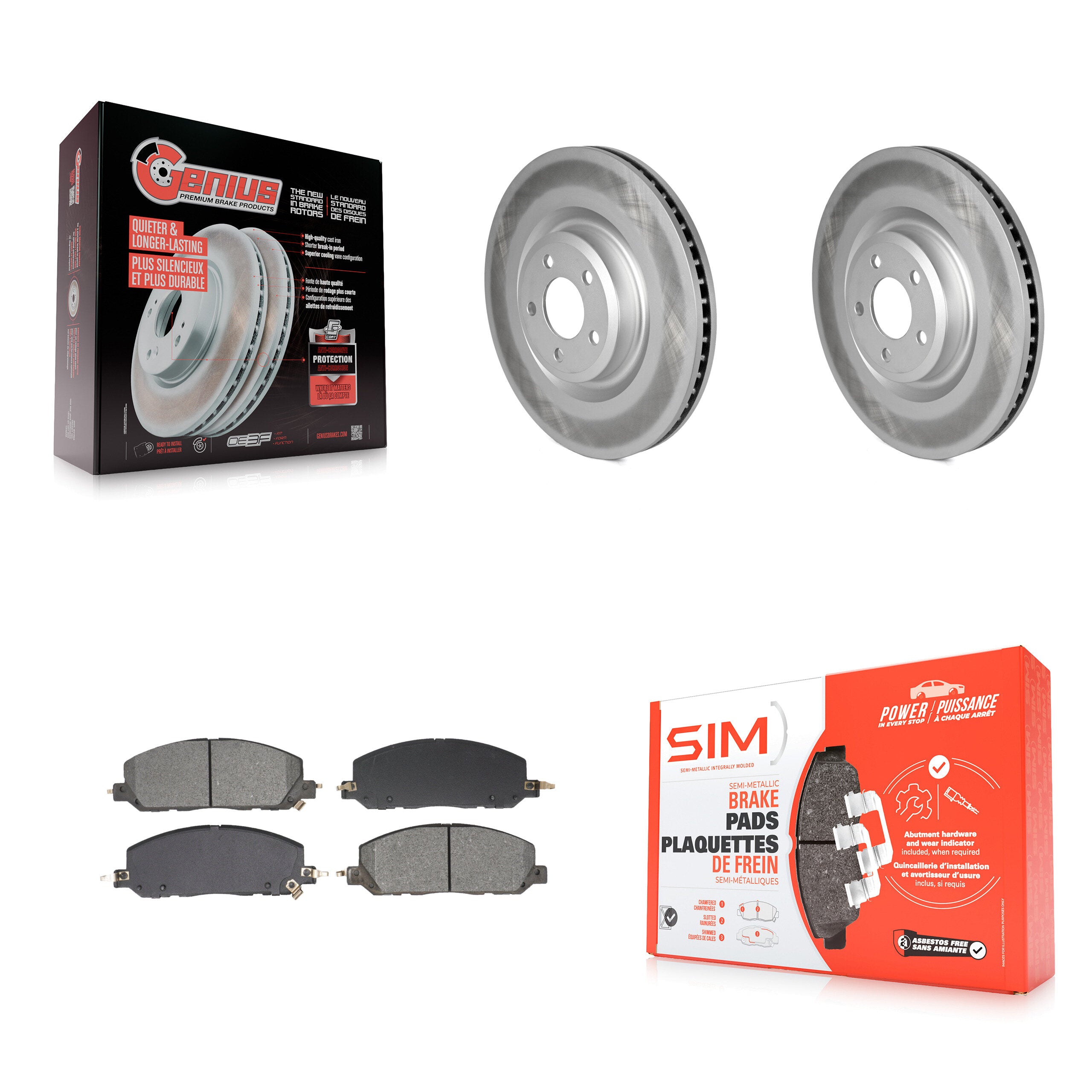 Transit Auto KGS-102647 Disc Brake Kit for 2020-2023 Lincoln Aviator, Ford Explorer, Ford Police Interceptor Utility - Front