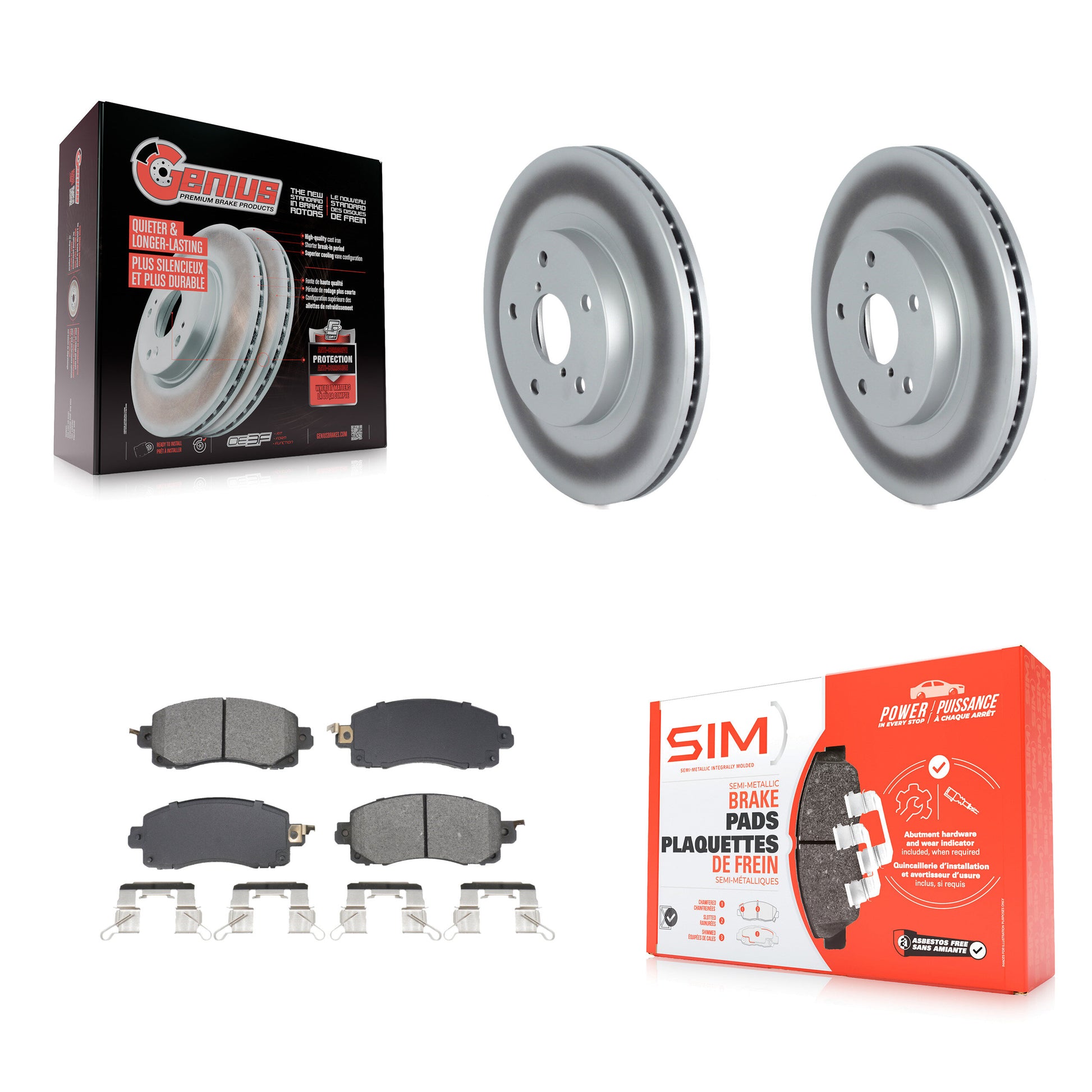 Transit Auto KGS-102653 Disc Brake Kit for 2019-2022 Subaru Forester - Front