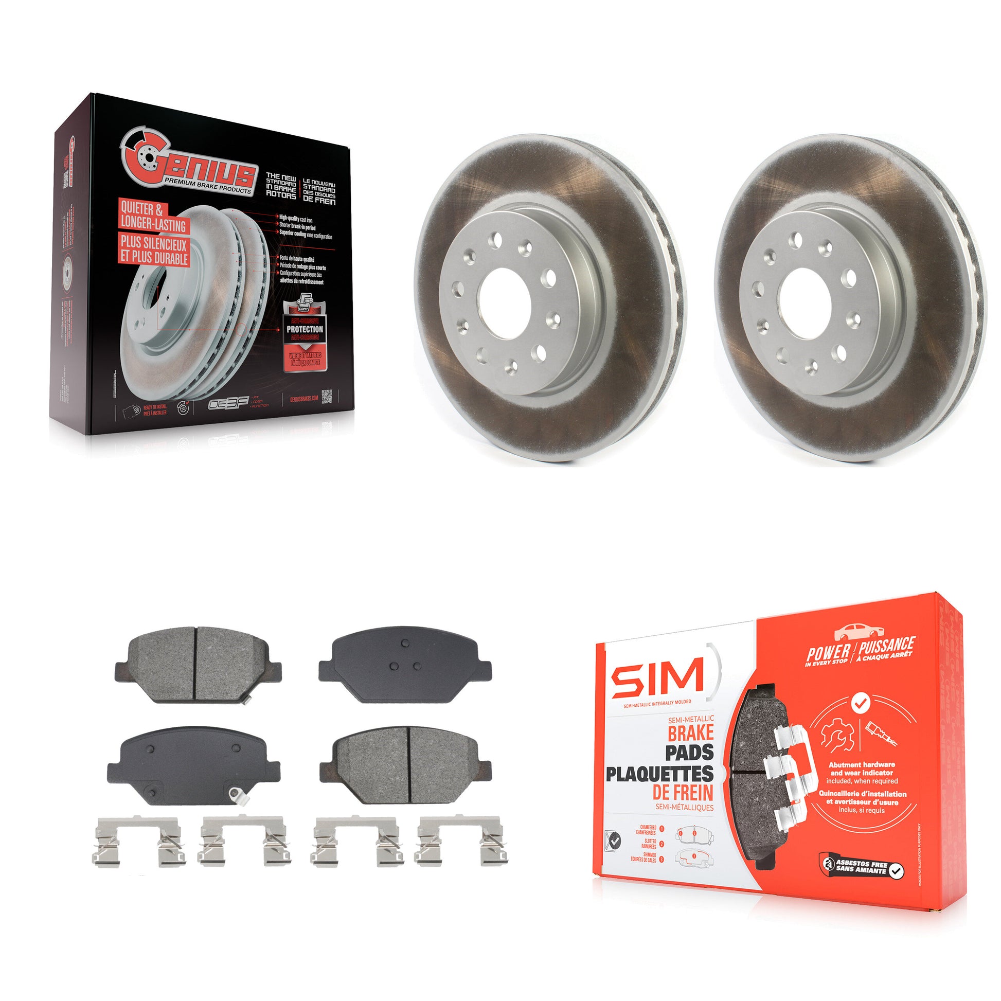 Transit Auto KGS-102656 Disc Brake Kit for 2016-2020 Chevrolet Camaro - Front