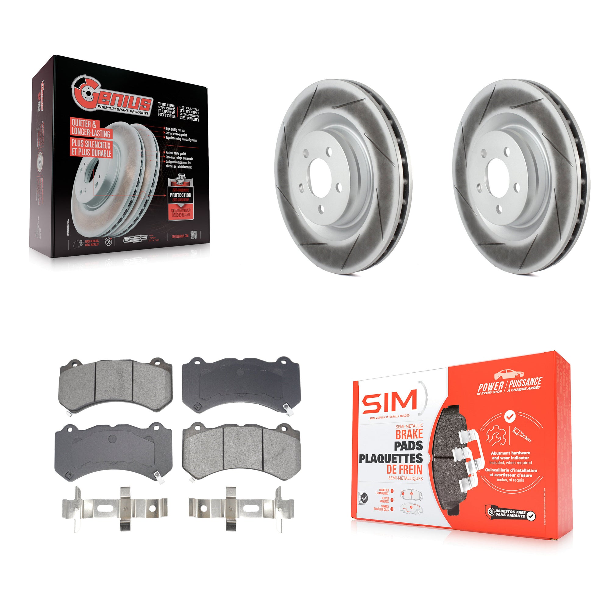 Transit Auto KGS-102665 Disc Brake Kit for 2015-2021 Dodge Charger, Dodge Challenger - Front