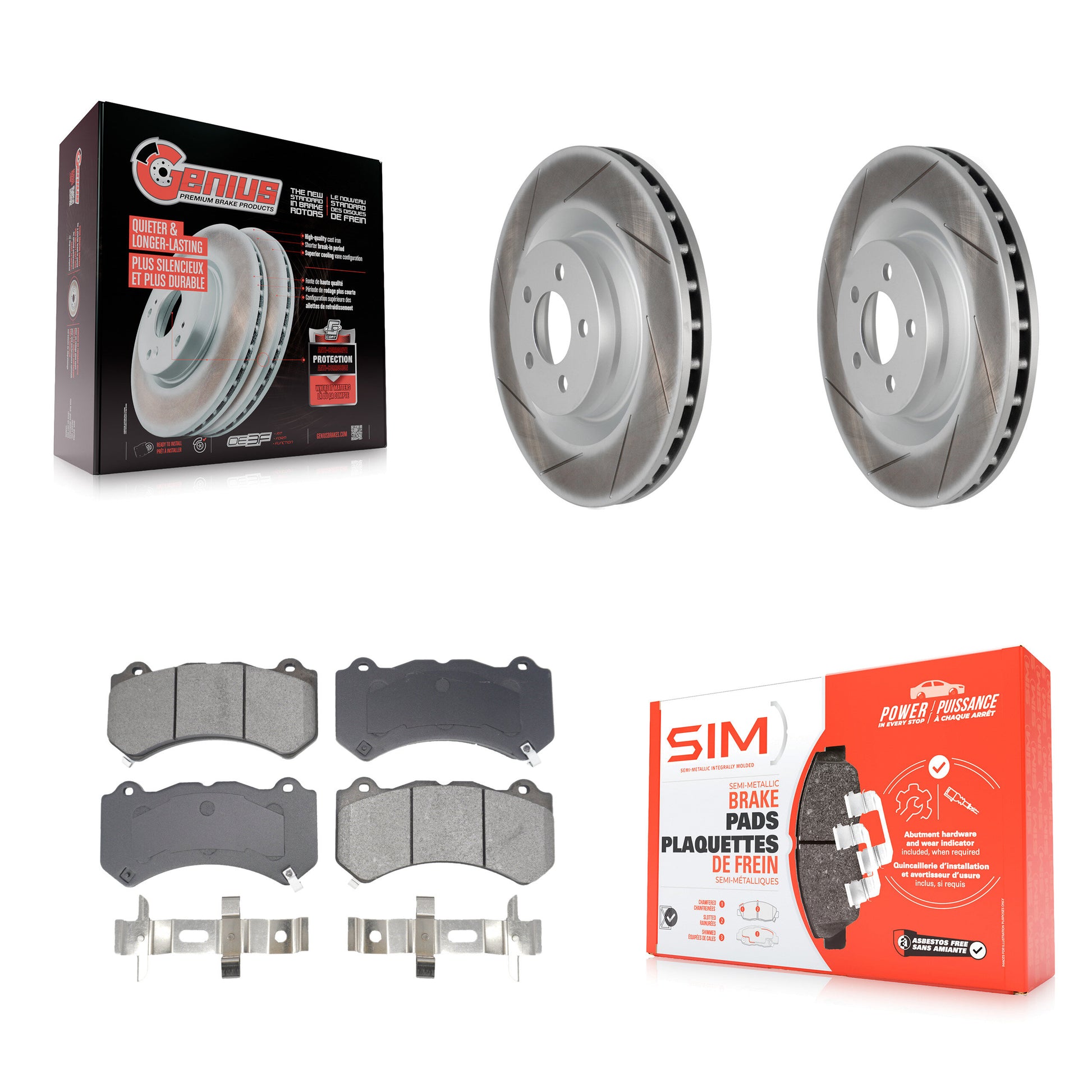 Transit Auto KGS-102666 Disc Brake Kit for 2015-2021 Dodge Charger, Dodge Challenger - Front