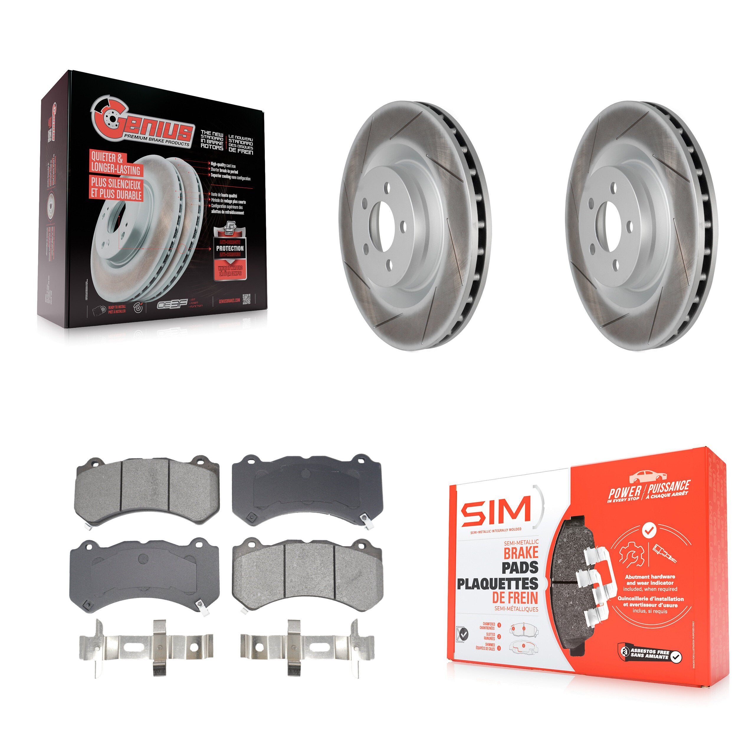 Transit Auto KGS-102666 Disc Brake Kit for 2015-2021 Dodge Charger, Dodge Challenger - Front