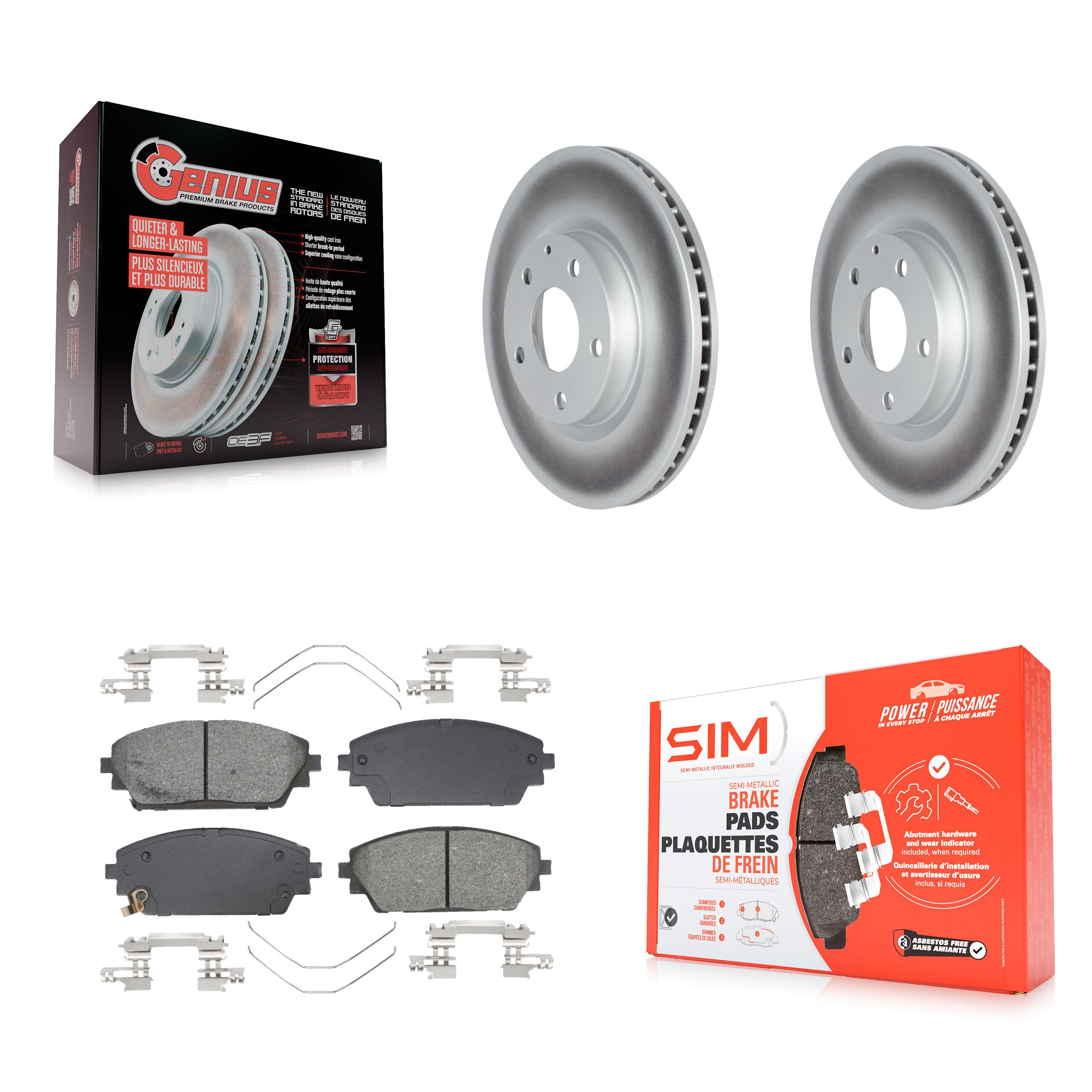 Transit Auto KGS-102675 Disc Brake Kit for 2019-2023 Mazda 3, Mazda 3 Sport - Front