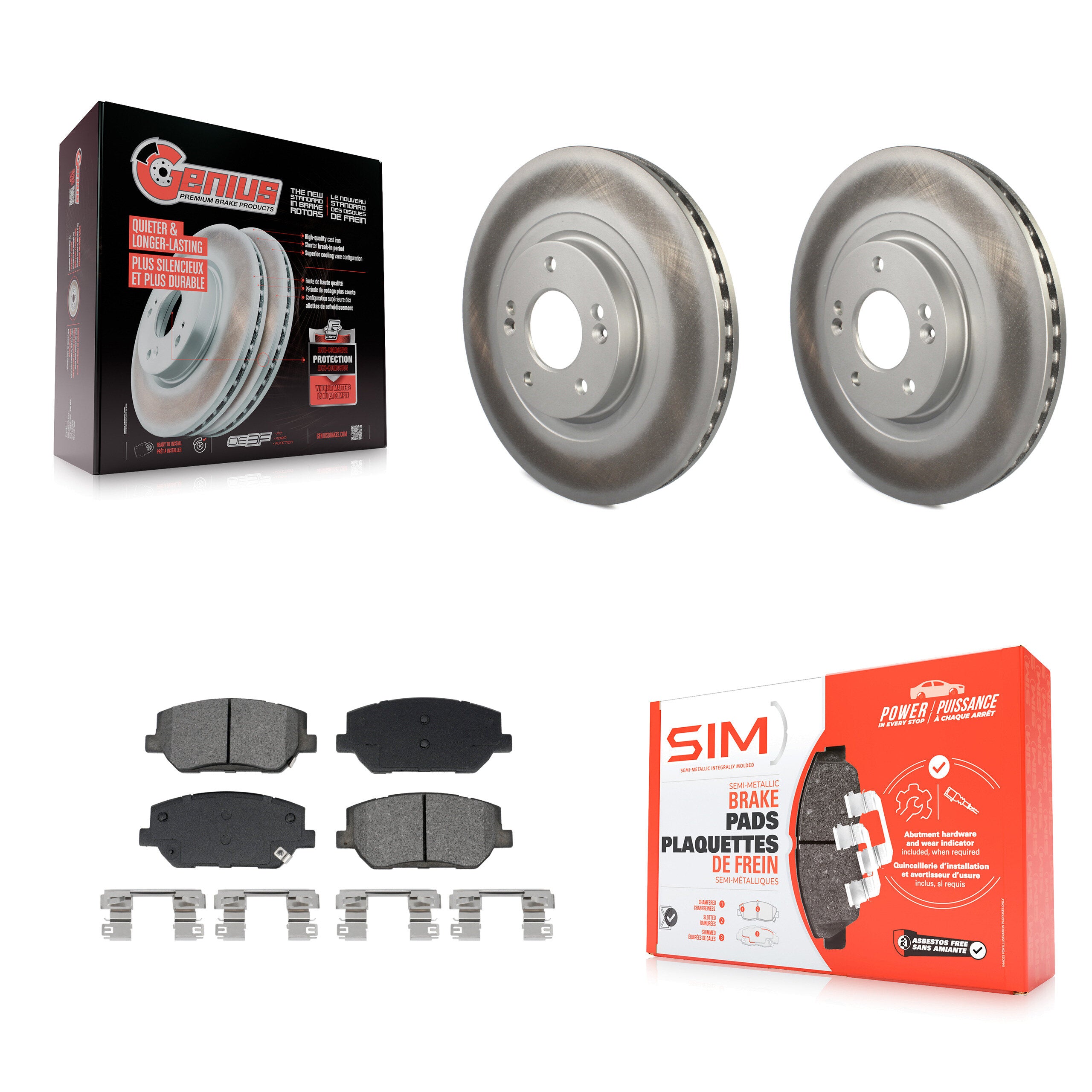 Transit Auto KGS-102678 Disc Brake Kit for 2019-2020 Hyundai Santa Fe - Front